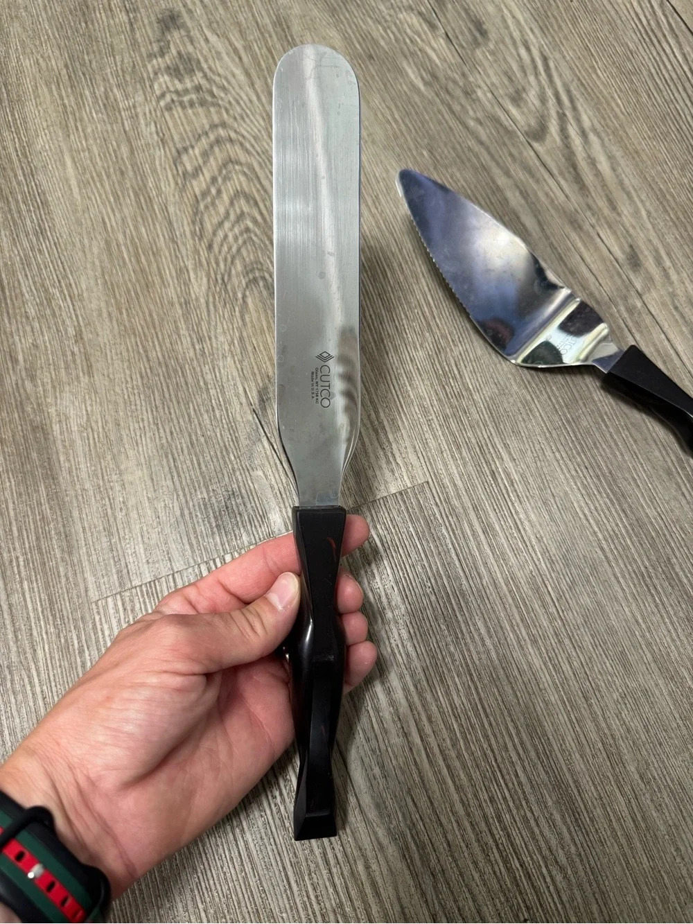 Cutco Lot 2 Slice & Serve Turn 1755/ Professional Spatula 1756 Black Handle